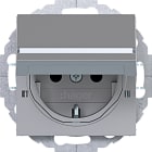 HAGER BOCCHIOTTI - Pr.SCHUKO bloc. etich 45° Ax/Cx tit met