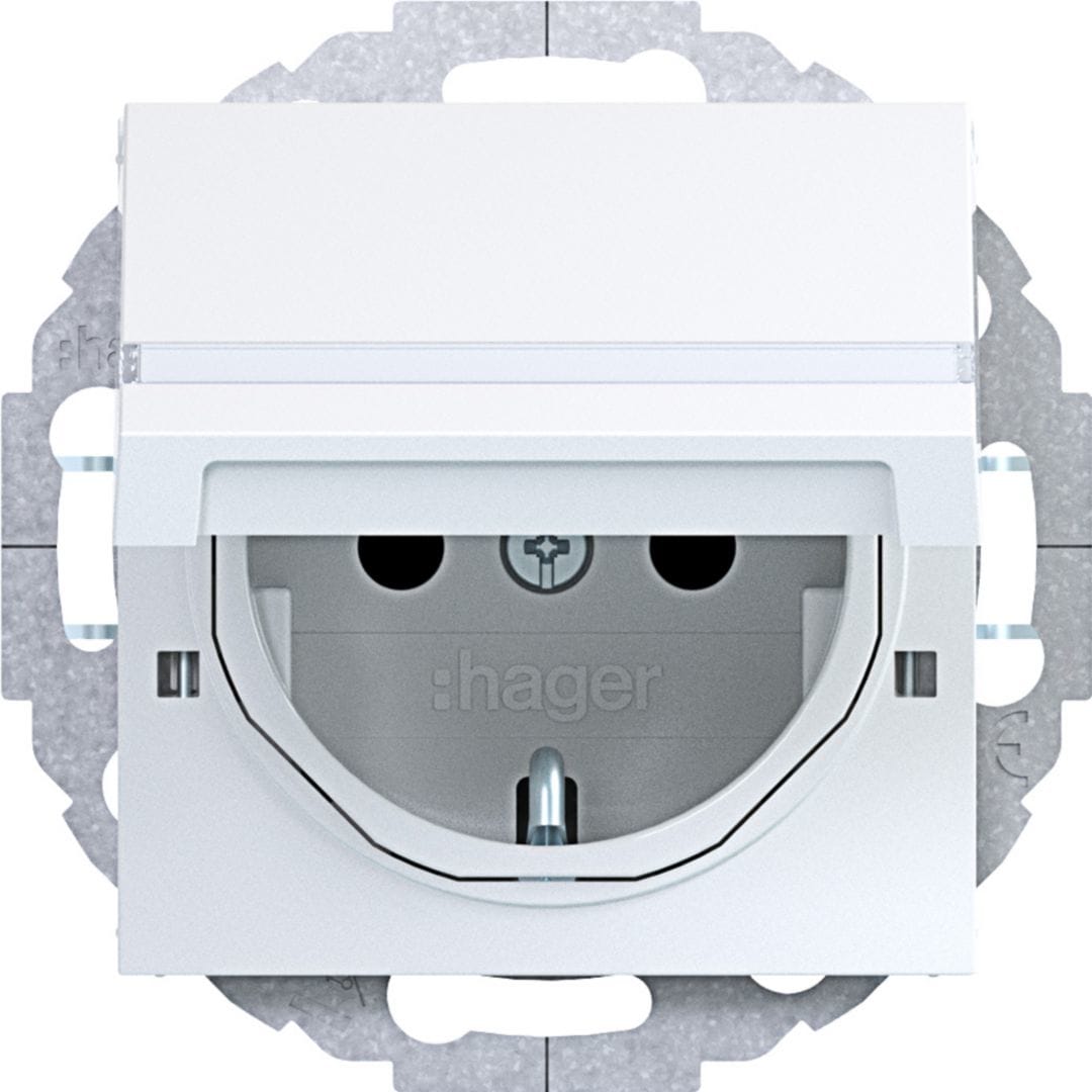 HAGER BOCCHIOTTI - PR.SCHUKO COP. BLOCC ETICH, AX/CX BI LU