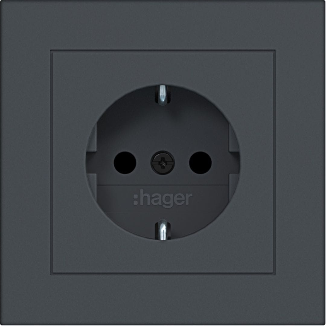 HAGER BOCCHIOTTI - PR.SCHUKO+COP SHUTTER PLUG-IN A.1 ANTR.