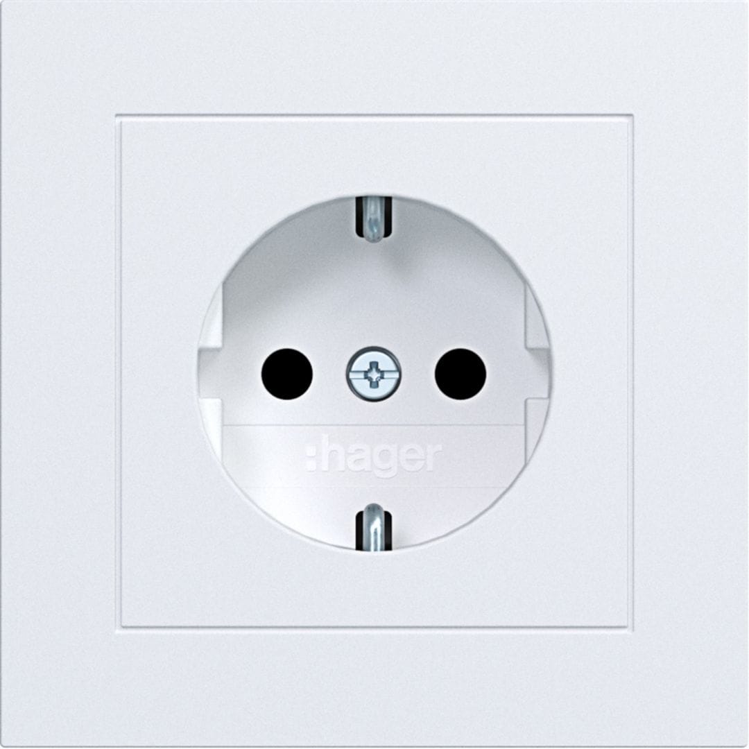 HAGER BOCCHIOTTI - PR.SCHUKO+COP SHUTTER PLUG-IN A.1 B OP
