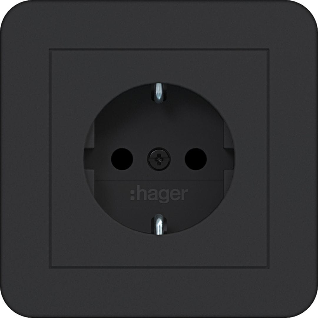 HAGER BOCCHIOTTI - PR.SCHUKO COP SHUTTER PLUG-IN C.1 N OP