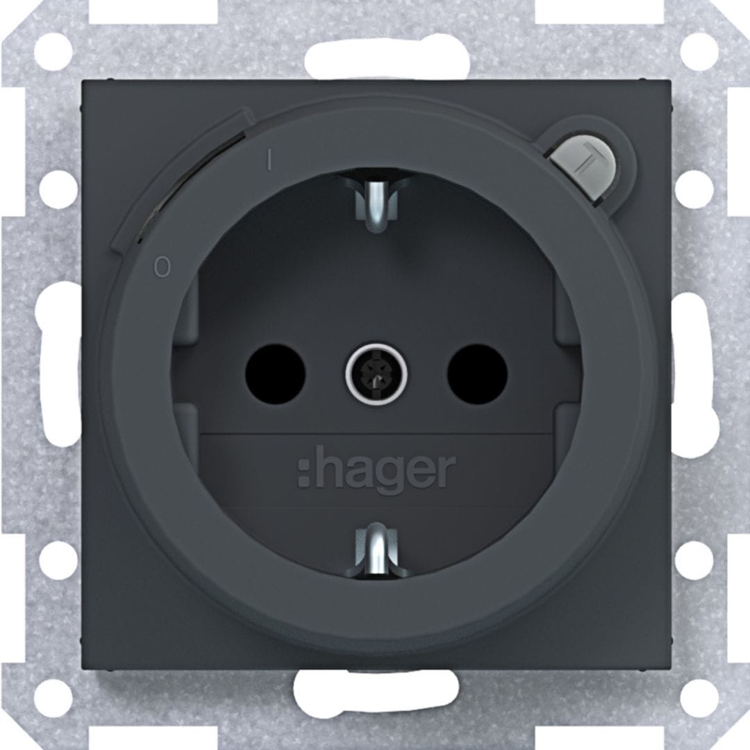 HAGER BOCCHIOTTI - PR.SCHUKO+ RCCB SHUTTER AX/CX ANT
