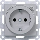 HAGER BOCCHIOTTI - PR.SCHUKO+ RCCB SHUTTER A.X/ TITANIO MET