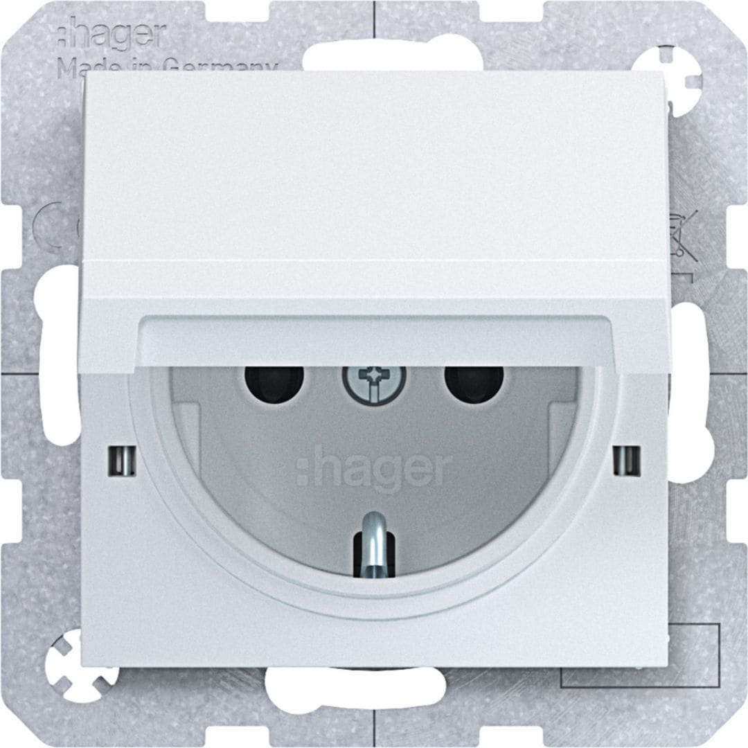 HAGER BOCCHIOTTI - PR.SCHUKO COP.BLOCC. M.VITE AX/CX BIA OP