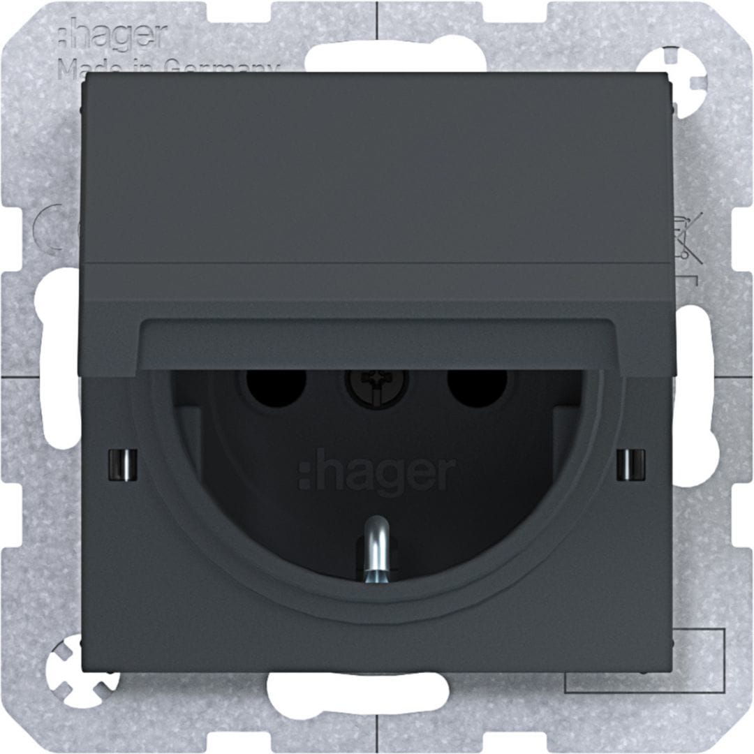 HAGER BOCCHIOTTI - PR.SCHUKO SHUTTER+COP.M.VITE AX/CX ANTR