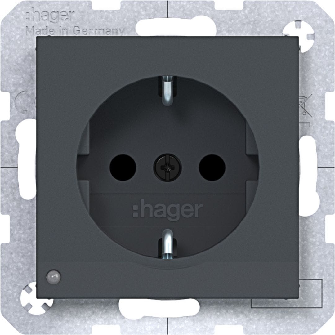 HAGER BOCCHIOTTI - PR.SCHUKO ORIENT.LED VITE A.X/C.X ANTR