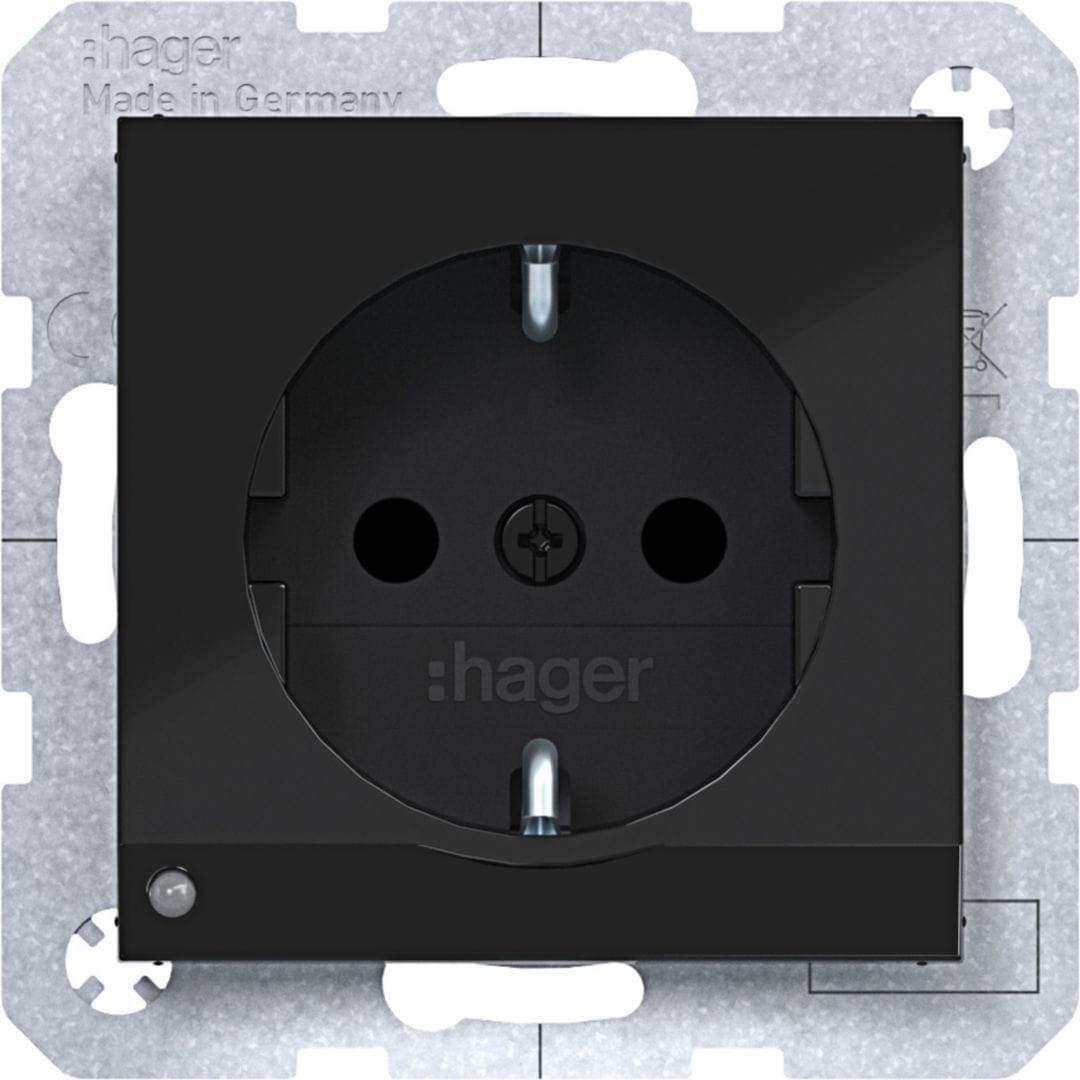 HAGER BOCCHIOTTI - PR.SCHUKO ORIENT.LED VITE A.X/C.X NRO LU