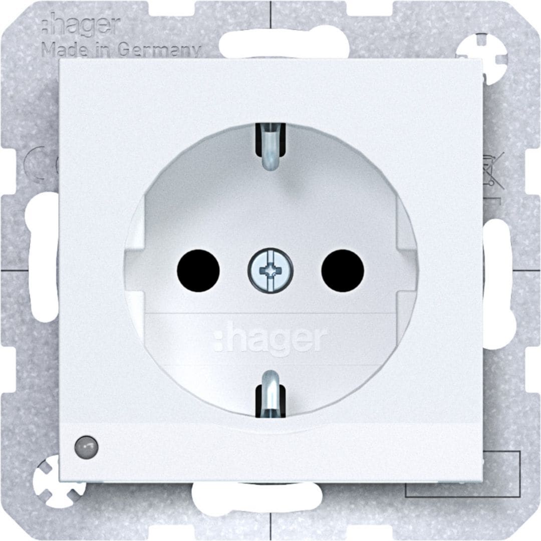 HAGER BOCCHIOTTI - PR.SCHUKO ORIENT.LED VITE A.X/C.X BIA OP