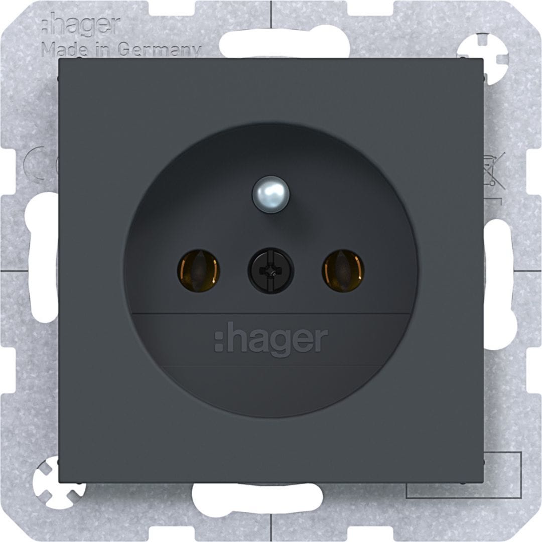 HAGER BOCCHIOTTI - PRESA+SPINOTTOT PLUG-IN A.X/ C.X ANTR OP