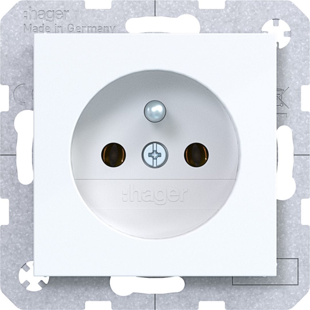 HAGER BOCCHIOTTI - PRESA+SPINOTTOT PLUG-IN A.X/ C.X BIA LUC