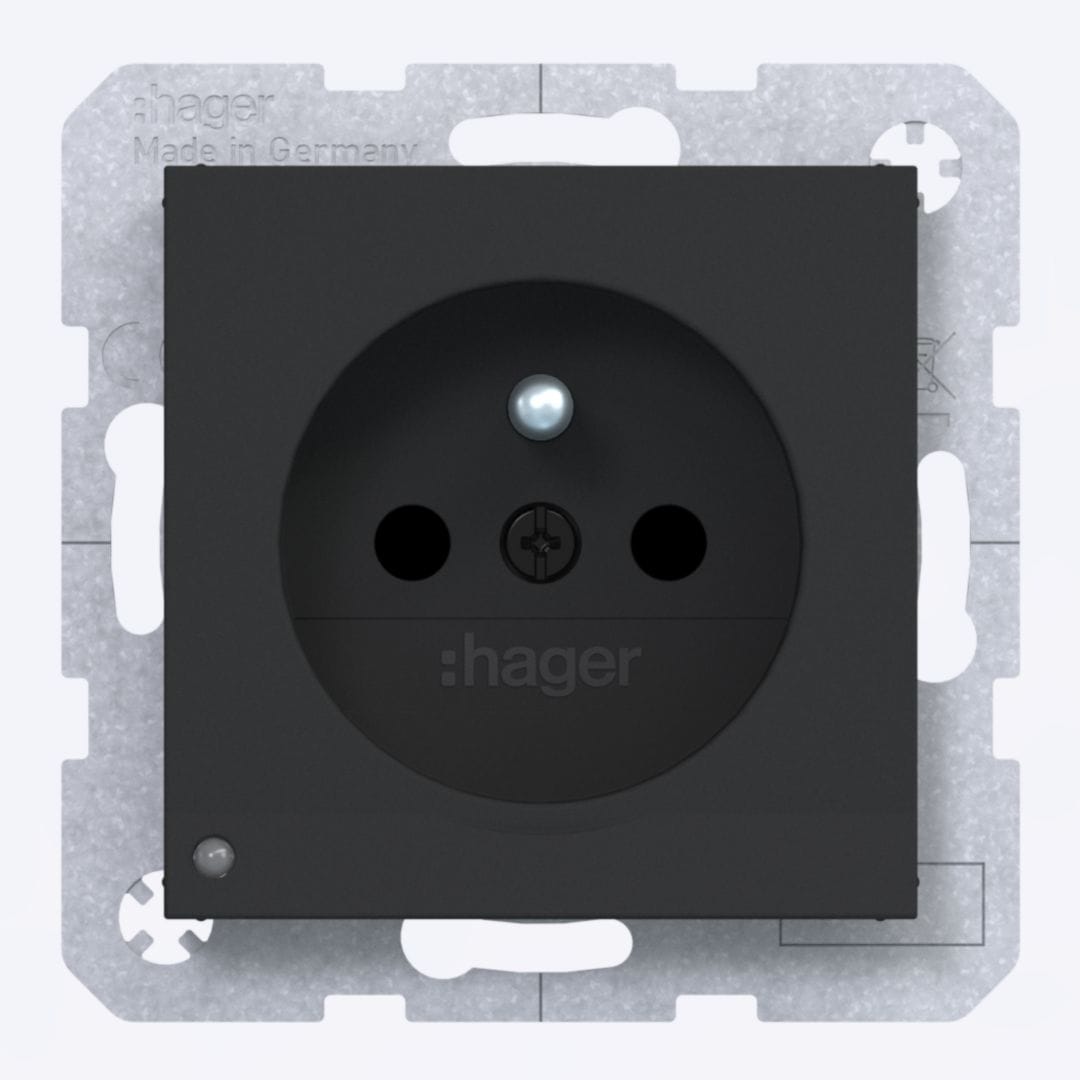 HAGER BOCCHIOTTI - SPINOTTOT ORIENT.LED VITE AX/CX NERO OP