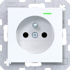 HAGER BOCCHIOTTI - PRESA SPTTOT LED CTR VITE AX/ CX BIA LU