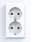 HAGER BOCCHIOTTI - 2PRESE SCHUKO COP.ALTO A.8 BIAN LUC