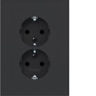 HAGER BOCCHIOTTI - 2PR. SCHUKO+COP. PIATTO SHUTTER A.8 N OP