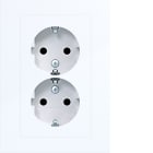 HAGER BOCCHIOTTI - 2PR. SCHUKO+COP. PIATTO SHUTTER A.8 B LU