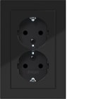 HAGER BOCCHIOTTI - 2PR. SCHUKO+COP. ALTO SHUTTER A.1 N LUC
