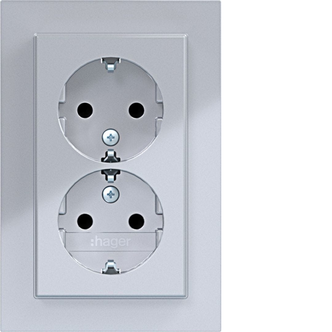 HAGER BOCCHIOTTI - 2PR. SCHUKO+COP. ALTO SHUTTER A.1 TIT
