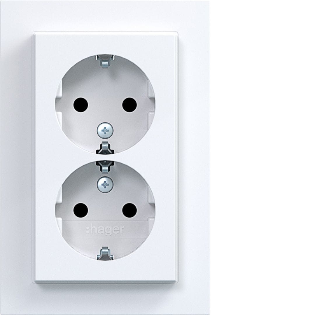 HAGER BOCCHIOTTI - 2PR.SCHUKO COP.ALTO+MORS.440V A.1 BIA LU