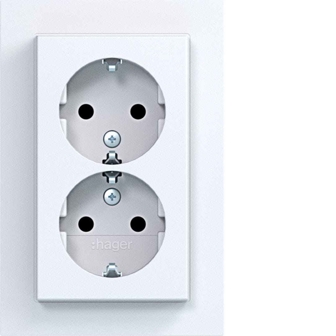 HAGER BOCCHIOTTI - 2PR. SCHUKO+COP. ALTO SHUTTER A.1 B OP
