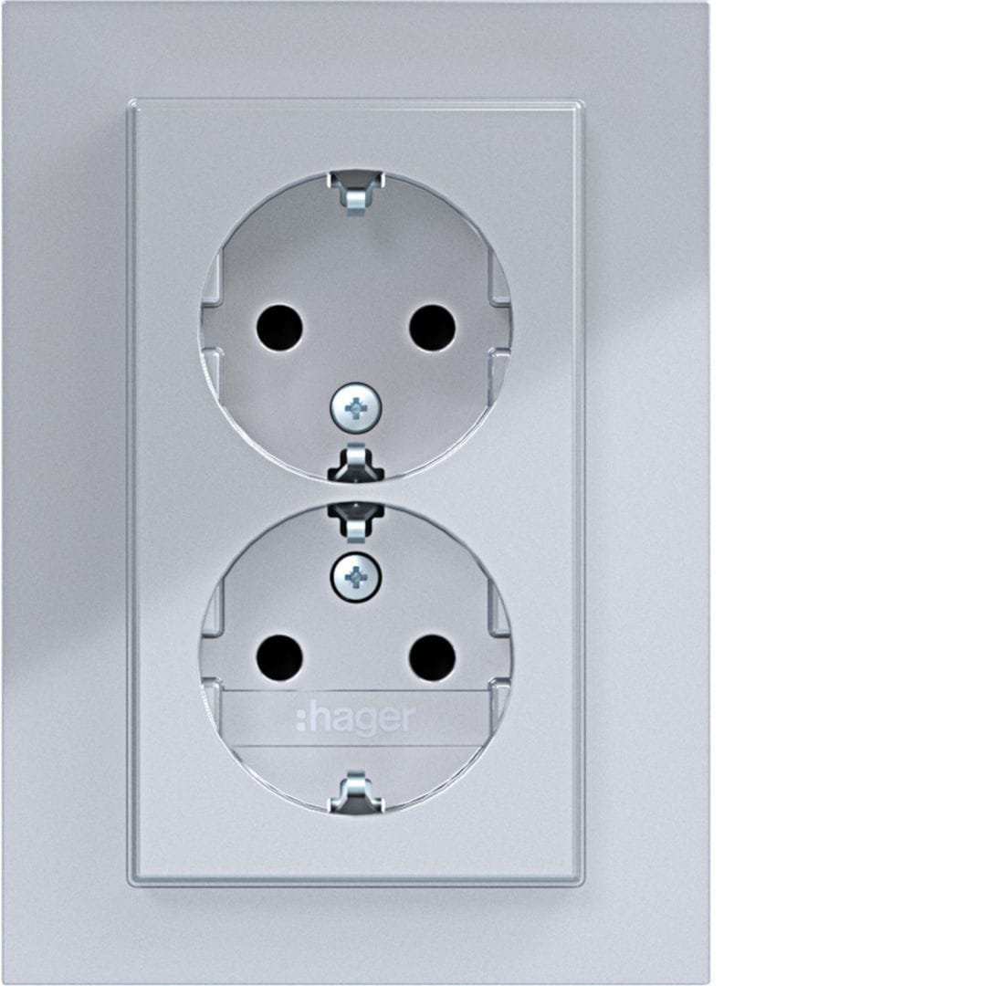 HAGER BOCCHIOTTI - 2PR. SCHUKO+COP. ALTO SHUTTER A.8 TIT
