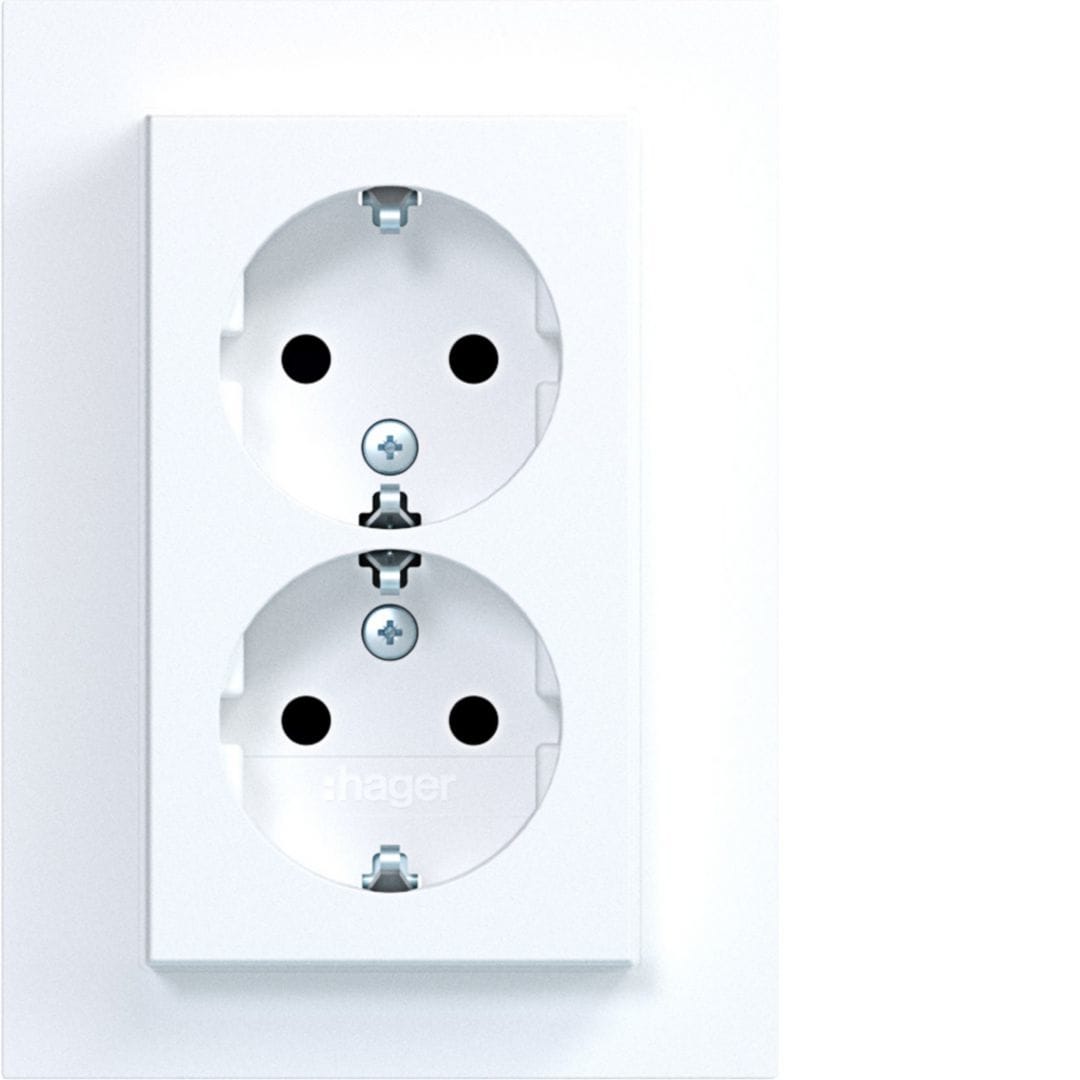 HAGER BOCCHIOTTI - 2PR. SCHUKO+COP. ALTO SHUTTER A.8 B OP
