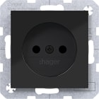 HAGER BOCCHIOTTI - PRESA NO TERRA SHUTTER AX/CX NERO LUC