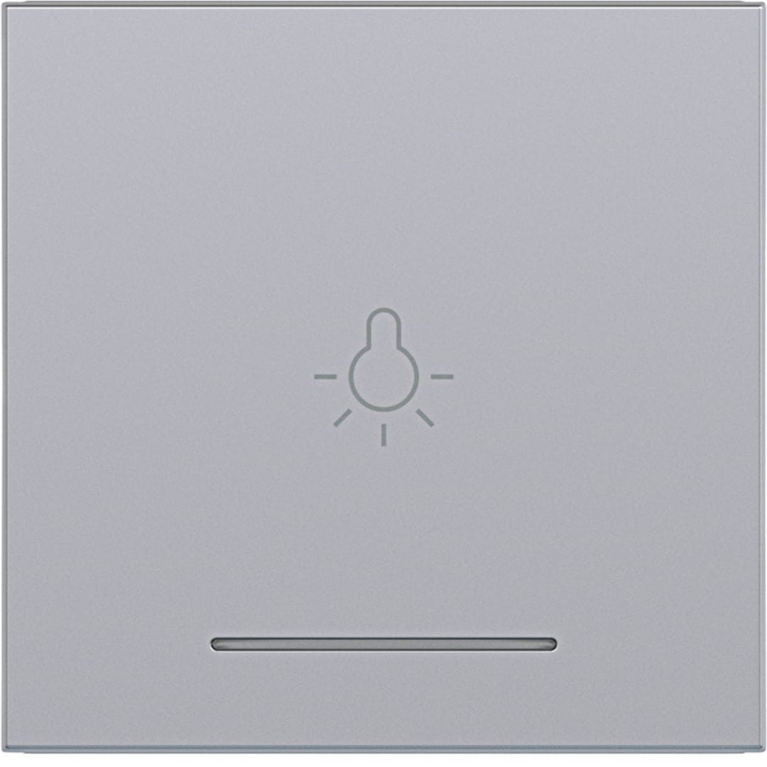 HAGER BOCCHIOTTI - BIL. 1-P+SIMB LUCE AX/CX TITANIO MET