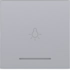 HAGER BOCCHIOTTI - BIL. 1-P+SIMB LUCE AX/CX TITANIO MET
