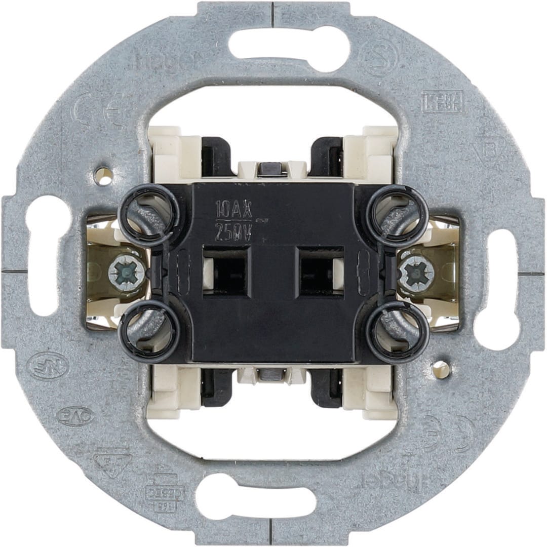 HAGER BOCCHIOTTI - Invertitore 10 Ax annello supporto tondo