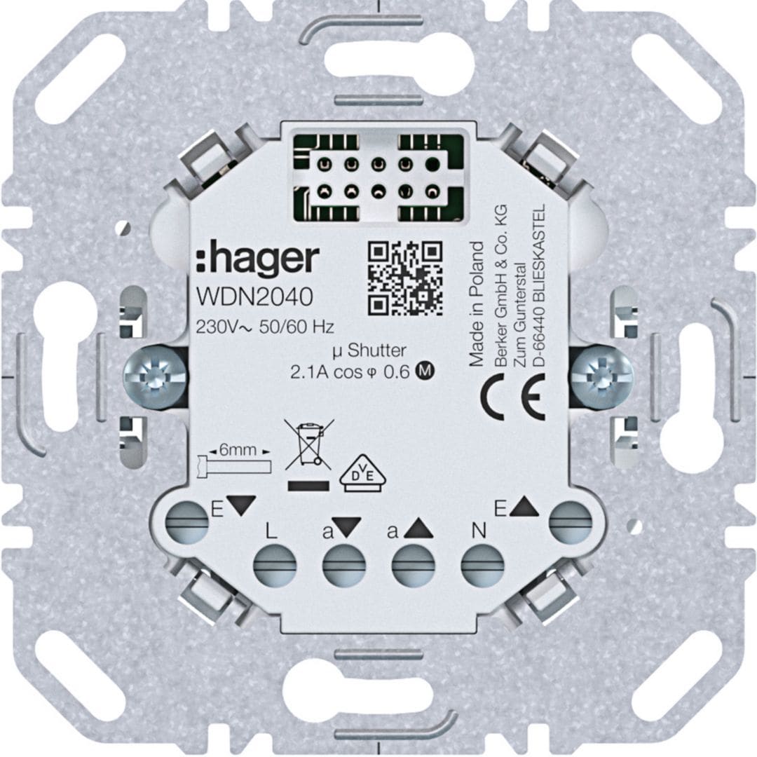 HAGER BOCCHIOTTI - MOD. ALIM. SERRANDA 1 CANALE A.X/C.X