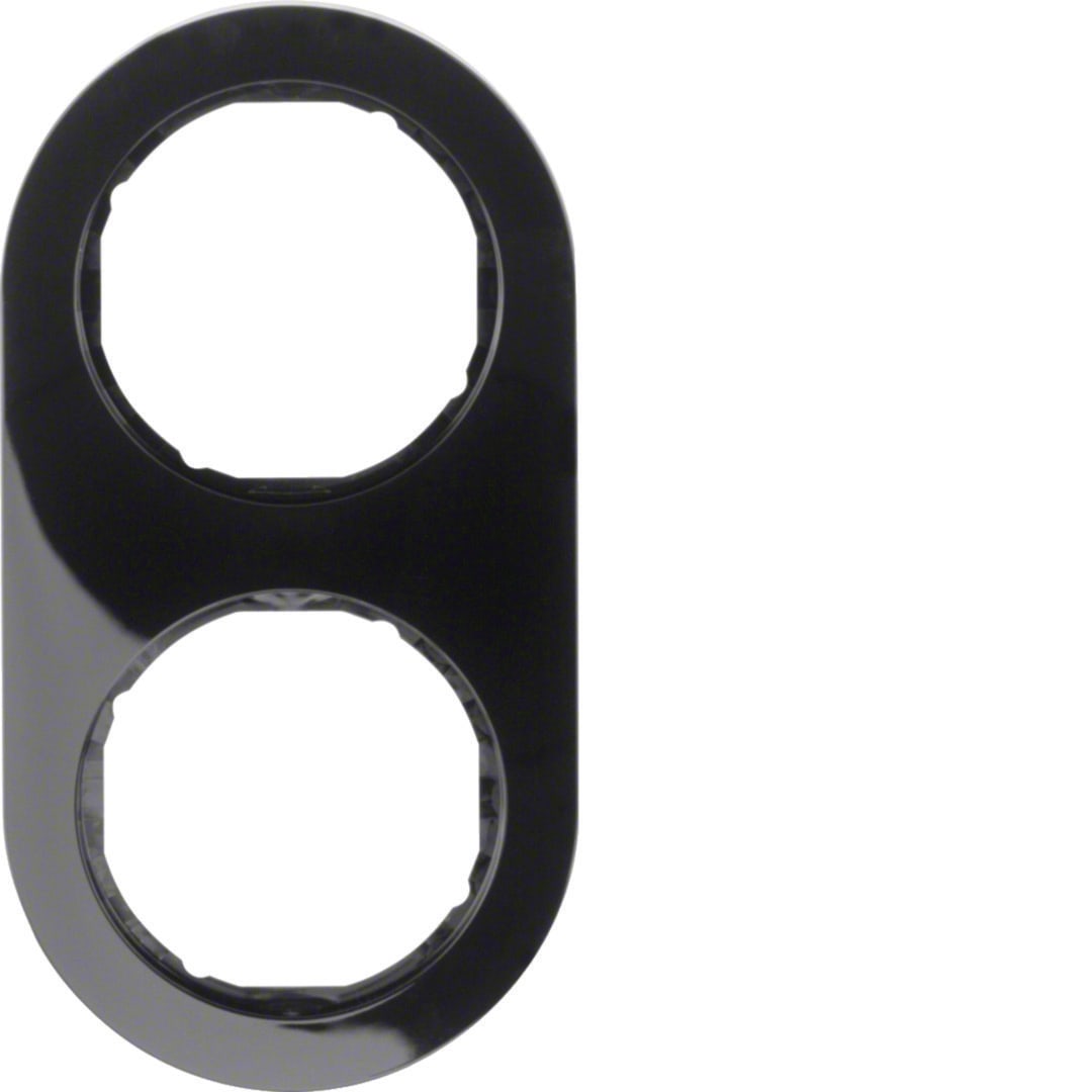 HAGER BOCCHIOTTI - Cornice 2P Serie R.Glassic nero lucido