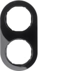 HAGER BOCCHIOTTI - Cornice 2P Serie R.Glassic nero lucido