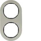 HAGER BOCCHIOTTI - Corn.2P R.Glassic acc.inox opaco nero