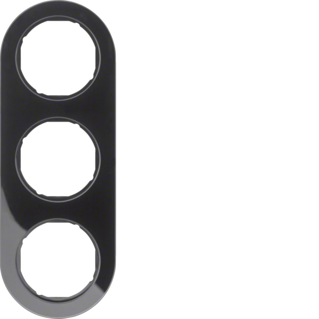 HAGER BOCCHIOTTI - Cornice 3P Serie R.Glassic nero lucido