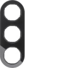 HAGER BOCCHIOTTI - CORNICE 3P SERIE R.CLASSIC VETRO NERO