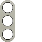 HAGER BOCCHIOTTI - Corn.3P R.Glassic acc.inox opaco nero