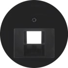 HAGER BOCCHIOTTI - P.zo c.le pr.rj univ.R1/R3/R.Glass nero