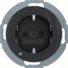 HAGER BOCCHIOTTI - P.SCHUKO + LED 1930/R.CLASSIC NERO