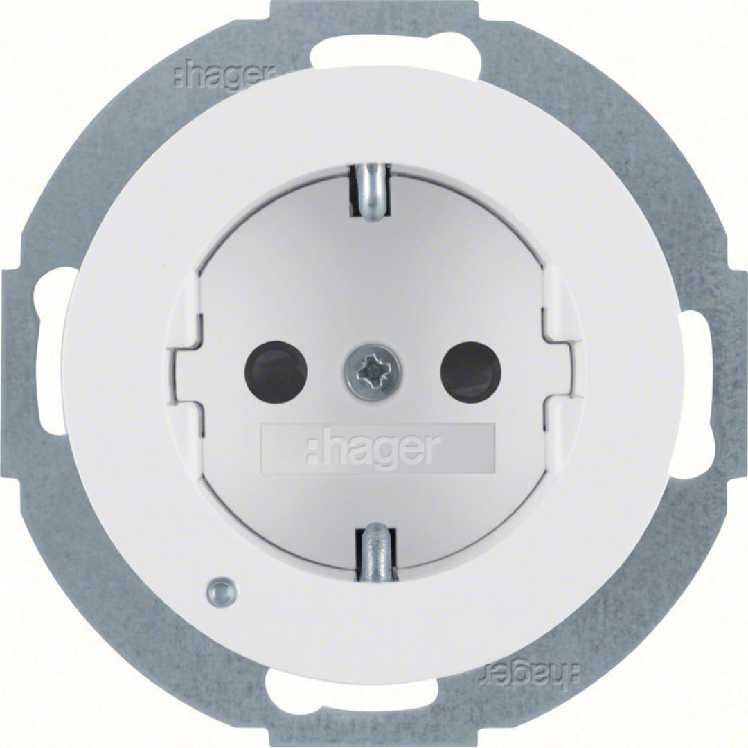 HAGER BOCCHIOTTI - P.SCHUKO + LED 1930/R.CLASSIC BI.P.LUCID