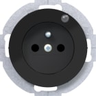 HAGER BOCCHIOTTI - PR.+SPIN.T+LED CONTR. R1/R3 NERO LUC.