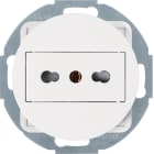 HAGER BOCCHIOTTI - Presa ITA+T 10A/16A 1930/R.Glass bianco