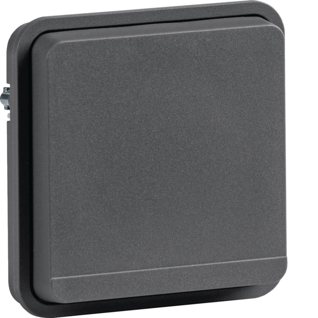 HAGER BOCCHIOTTI - Inserto p. schuko + coperchio W.1 grigio