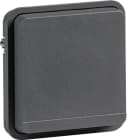 HAGER BOCCHIOTTI - Inserto p. schuko + coperchio W.1 grigio