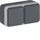 HAGER BOCCHIOTTI - PRESA+T DOPP.OR.PAR.+COPER.W.1 GRI.CH.OP
