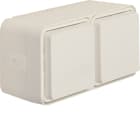 HAGER BOCCHIOTTI - P.SCHUKO DOPPIA ORIZZ.CON COP.A PARETE W