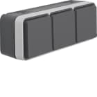 HAGER BOCCHIOTTI - P.SCHUKO TRIPLA ORIZZ.CON CW1 GR./GR.