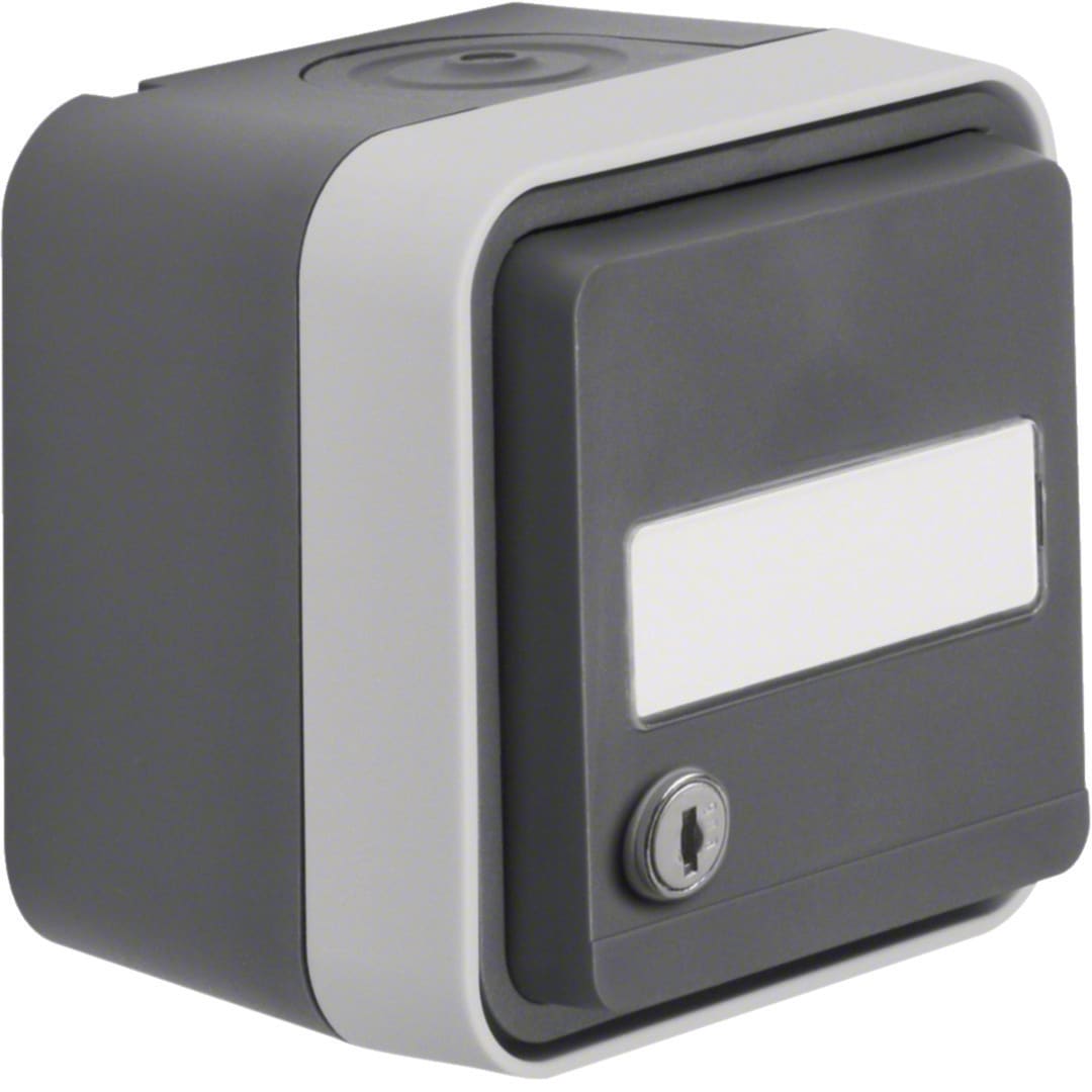 HAGER BOCCHIOTTI - P.SCHUKO + COP.A PARETE W1 GIGIO/GRIGIO