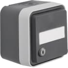 HAGER BOCCHIOTTI - P.SCHUKO + COP.A PARETE W1 GIGIO/GRIGIO