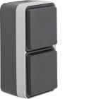 HAGER BOCCHIOTTI - P.SCHUKO DOPP VERT.CON CW1 GRIGIO/GRIGIO