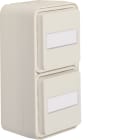 HAGER BOCCHIOTTI - P.schuko dopp vert.+coper par. W1 bia.po